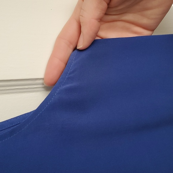 Blue Silk Equipment dress - Picture 4 of 5